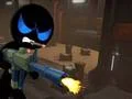 Spel Stickman Bewapende Moordenaar Koue Ruimte aanlyn