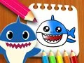 Spel Baby Shark Kleurboek aanlyn