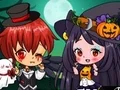 Spel Halloweense Chibi Paar aanlyn