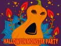 Spel Halloween Monster Party Legkaarte aanlyn Spel Halloween Monster Party Legkaarte aanlyn