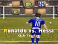 Spel Messi teen Ronaldo Kick Tac Toe aanlyn