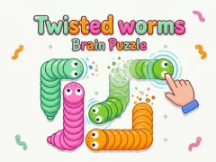 Spel Twisted worms Brain Puzzle aanlyn
