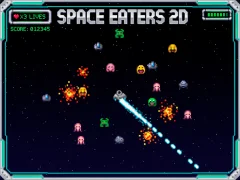 Spel Space Eaters 2D aanlyn