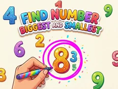 Spel Find Number Biggest and Smallest aanlyn
