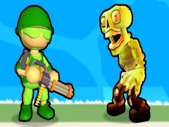Spel Vernietiging van Stickman Zombie aanlyn