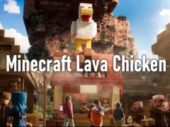 Spel Minecraft lava hoender aanlyn