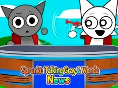 Spel Sprunki: Talking Grey en Wenda News aanlyn
