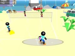 Spel Stickman Beach Volleyball aanlyn