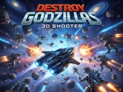 Spel Vernietig Godzillas: 3D Shooter aanlyn