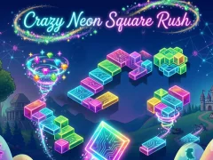 Spel Crazy Neon Square Rush aanlyn