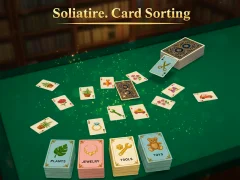 Spel Solitaire sorteer aanlyn
