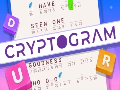 Spel Kryptogram: woord breinpuzzel aanlyn