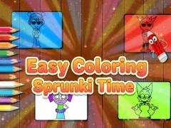 Spel Maklike inkleur Sprunki Time aanlyn