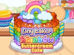 Spel Tiny Baker: Rainbow Buttercream Cake aanlyn
