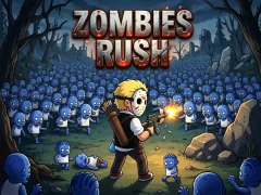Spel Zombies Rush aanlyn