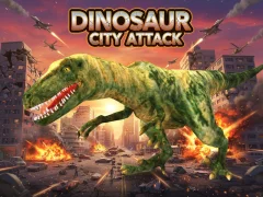 Spel Dinosourus City Aanval aanlyn