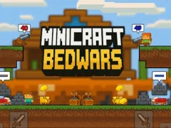 Spel Minecraft bedwars aanlyn