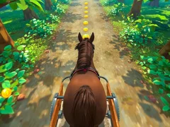 Spel Horse Kart Runner Game aanlyn