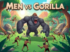 Spel Mans vs Gorilla aanlyn