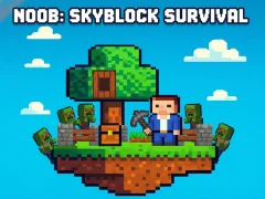 Spel Noob: Skyblock Survival aanlyn