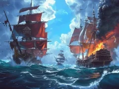 Spel Seerowerskepe: bou en veg aanlyn