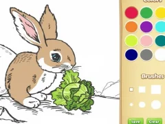 Spel Bunny kleurboek vir kinders aanlyn