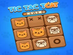 Spel Tic Tac Toe Cat aanlyn