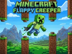 Spel Minecraft Flappy Creeper aanlyn