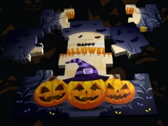 Spel 3D Halloween figuursaag aanlyn Spel 3D Halloween figuursaag aanlyn