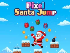 Spel Pixel Santa Jump aanlyn
