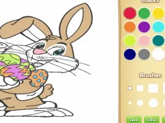 Spel Paashaas inkleurboek vir kinders aanlyn