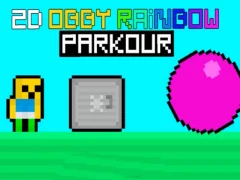 Spel 2D Obby Rainbow Parkour aanlyn