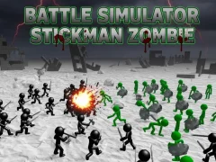 Spel Battle Simulator Stickman Zombie aanlyn