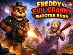 Spel Freddy vs Evil Granny Shooter Rush aanlyn