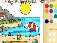 Spel Strand Kleurboek Vir Kinders aanlyn