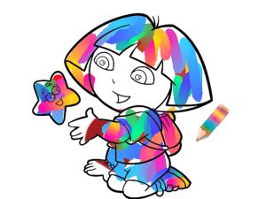 Spel Jungle Girl: kleurbladsye aanlyn