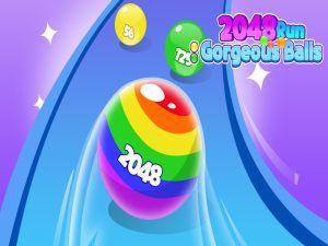 Spel 2048 hardloop pragtige balle aanlyn