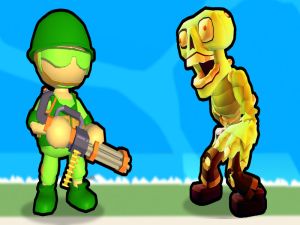 Spel Vernietiging van Stickman Zombie aanlyn