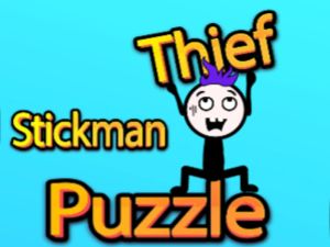 Spel Stickman dief legkaart aanlyn