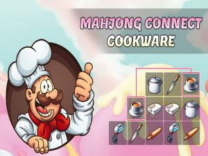 Spel Mahjong verbind kookgerei aanlyn