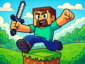 Spel Minecraft Parkour-proewe aanlyn