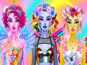Spel Skitterende divas make-up aanlyn
