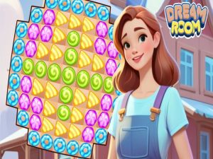 Spel Match-3: Droomkamer aanlyn