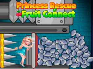 Spel Princess Rescue Fruit Connect aanlyn