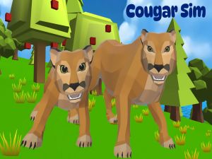 Spel Cougar Simulator: Groot katte aanlyn