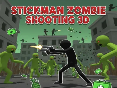 Spel Stickman Zombie Shooting 3D aanlyn Spel Stickman Zombie Shooting 3D aanlyn