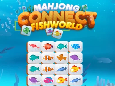 Spel Mahjong Connect Fish World aanlyn