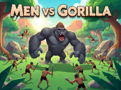 Spel Mans vs Gorilla aanlyn