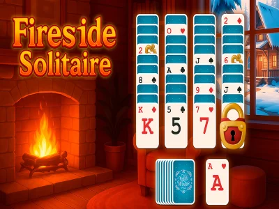 Spel Fireside Solitaire aanlyn