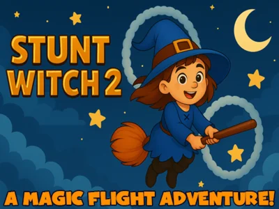 Spel Stunt Witch 2 aanlyn